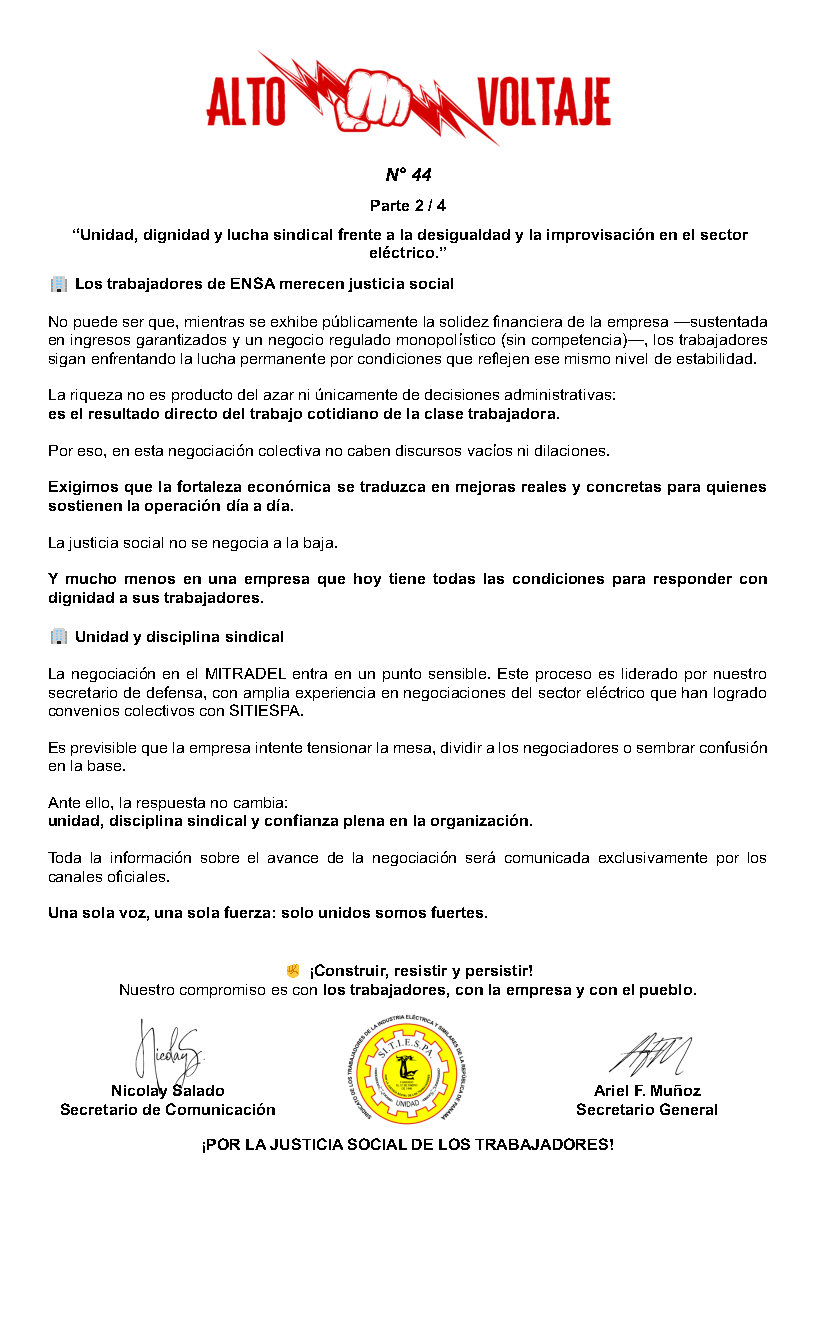 Boletín Alto Voltaje Nº44 Página 2