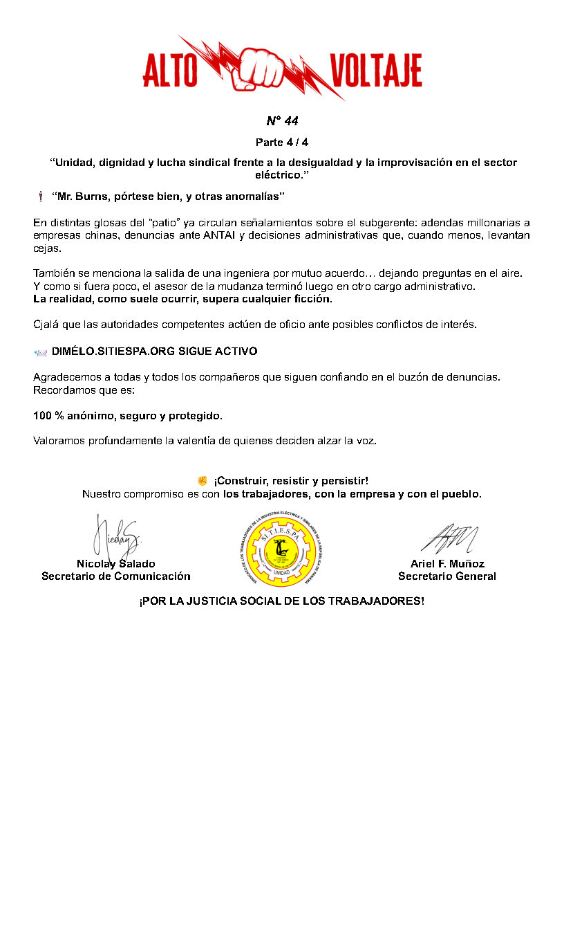 Boletín Alto Voltaje Nº44 Página 4