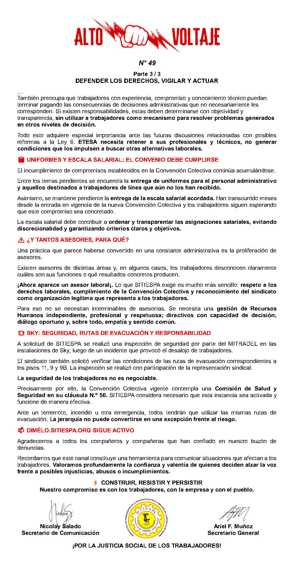 Boletín Alto Voltaje Nº49 Página 3